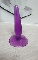 Фиолетовая силиконовая пробка в виде конуса  на присоске
